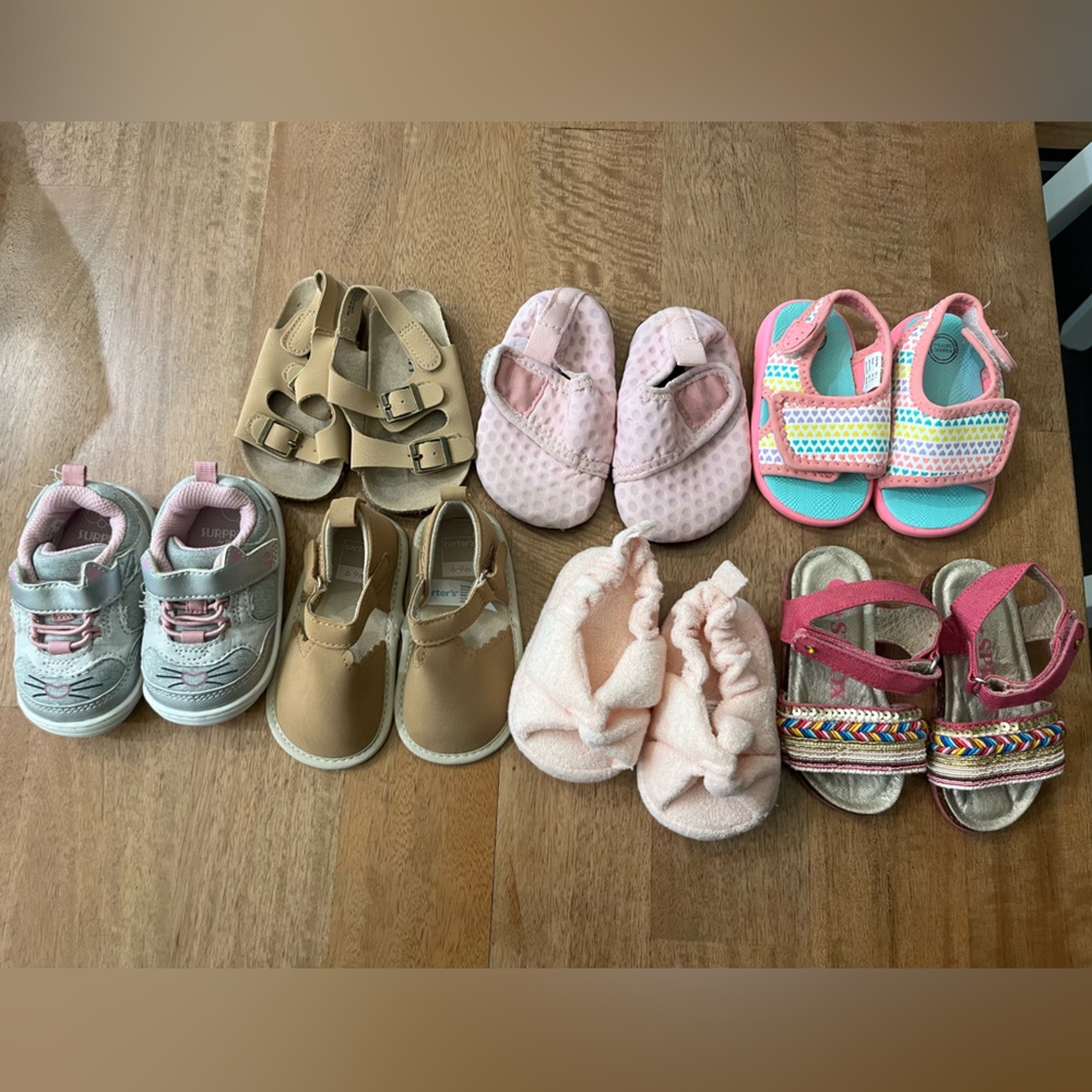 Baby Girl Size 3 Shoe Lot